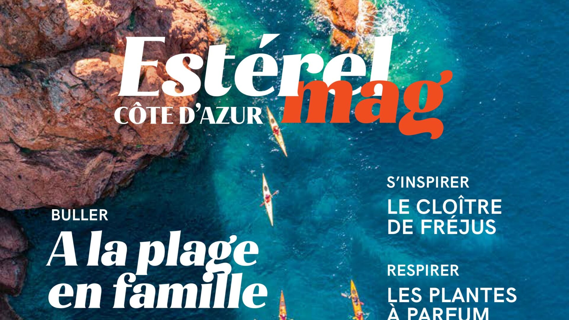 Image du haut de la page de couverture du mag Estérel Côte d'Azur