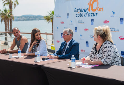 Photo de la conférence presse pour les 10km Estérel Côte d'Azur