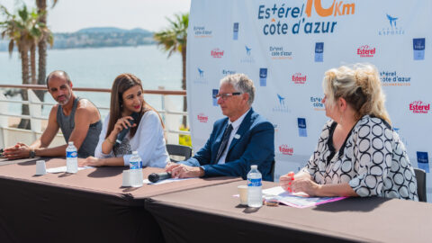 Photo de la conférence presse pour les 10km Estérel Côte d'Azur