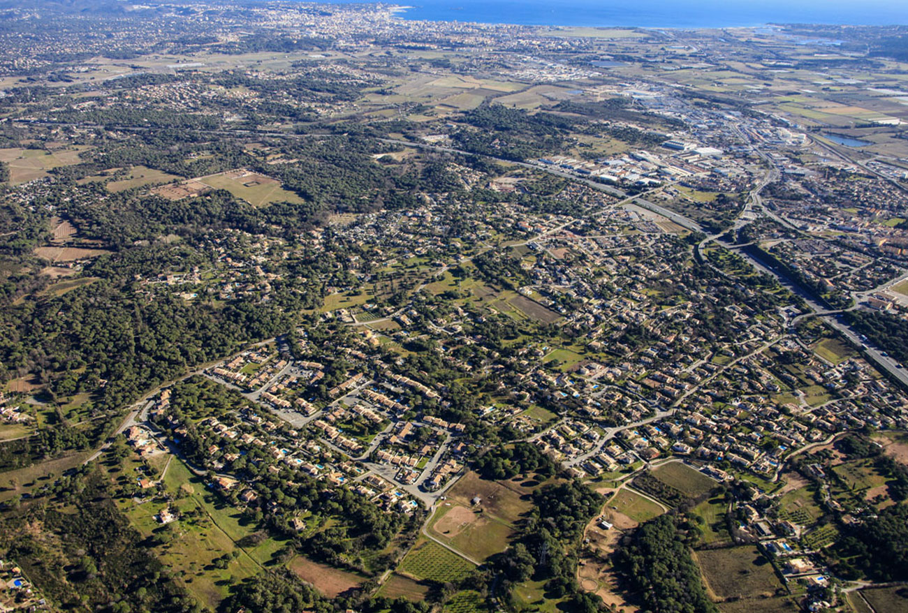 Photo aérienne du territoire