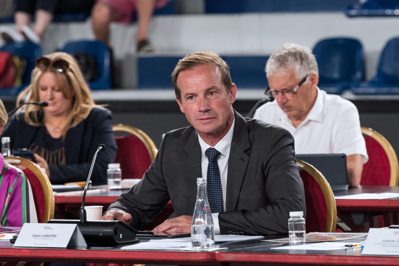 Photo du nouveau vice-président Didier Lemaitre 14e vice-président lors du conseil du 9 juin 2022