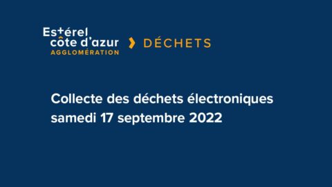 collecte des déchets électroniques le samedi 17 septembre 2022 de 10h00 à 18h00 sur le parking de Décathlon à Fréjus