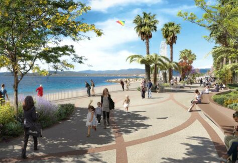 vue promenade des bains bord de mer