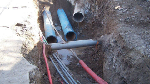 travaux de dévoiement du réseau d'eau potable