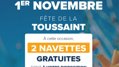 2 navettes gratuitement mis à votre disposition le 1er Novembre pour la fête de la Toussaint