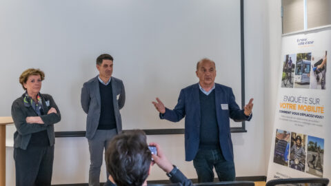 Les élus d'Estérel Côte d'Azur Agglomération Brigitte Jeanperrin, Stéphane Iseppi et Gérard Charlier de Vrainville