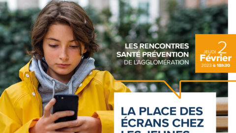 Affiche Les rencontres santé prévention La place des écrans chez les jeunes