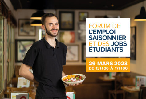 Affiche Forum de l'emploi saisonnier et des jobs étudiants