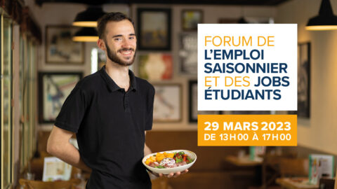 Affiche Forum de l'emploi saisonnier et des jobs étudiants