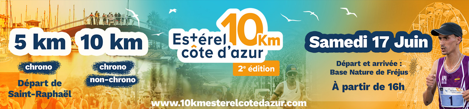 Affiche de la course 10 km Estérel Côte d'Azur 2e édition