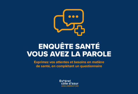enquête santé habitants d'Estérel Côte d'Azur Agglomération vous avez la parole