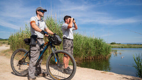 gardes du littoral à vélo et à pieds