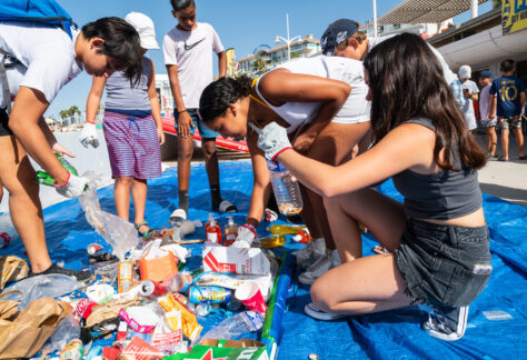 ramassage déchets CLJ plage du Veillat