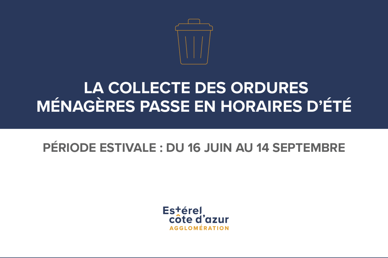 La collecte des ordures ménagères passe en horaires d’été