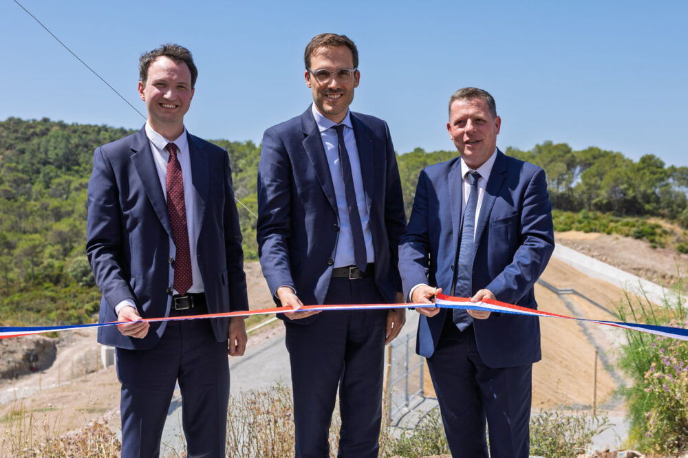 Inauguration du barrage écrêteur de crue de l'aspé
