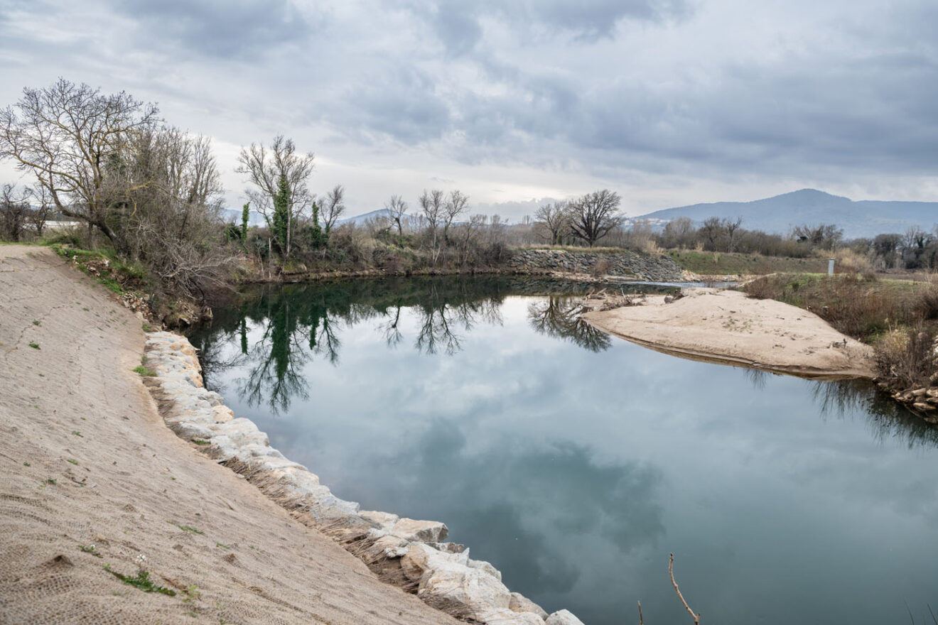 Sécurisation de la basse vallée de l’Argens : fin des travaux de réfection de la berge gauche en amont du seuil du Verteil.