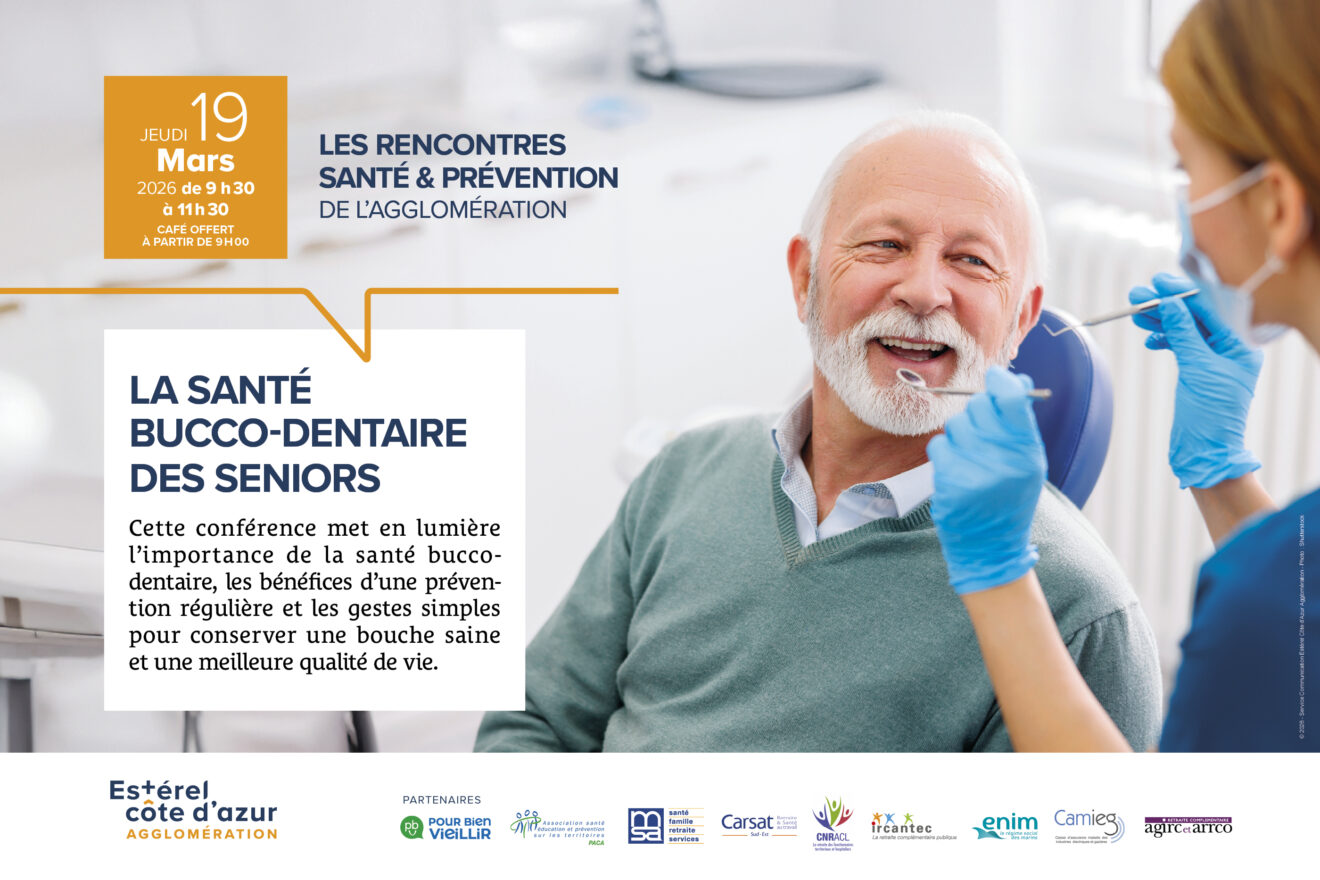 Rencontre santé et prévention du 19 mars 2026 : "La santé bucco-dentaire des seniors"