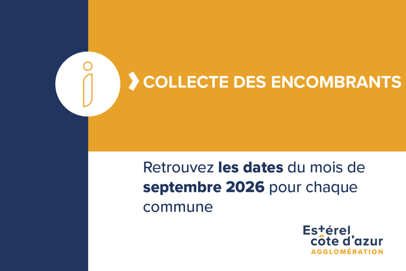 Septembre : dates de collecte des encombrants