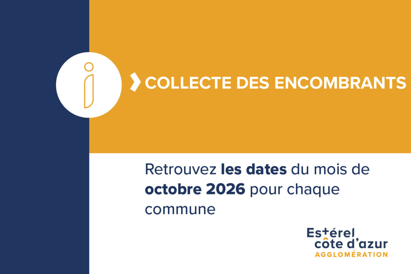 Octobre : dates de collecte des encombrants